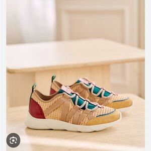 Sezane Sam Raffia Sneaker